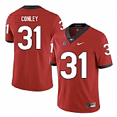 Georgia Bulldogs 31 Chris Conley Red Nike College Football Jersey Dzhi,baseball caps,new era cap wholesale,wholesale hats